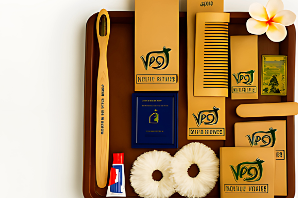 Premium guest amenities display